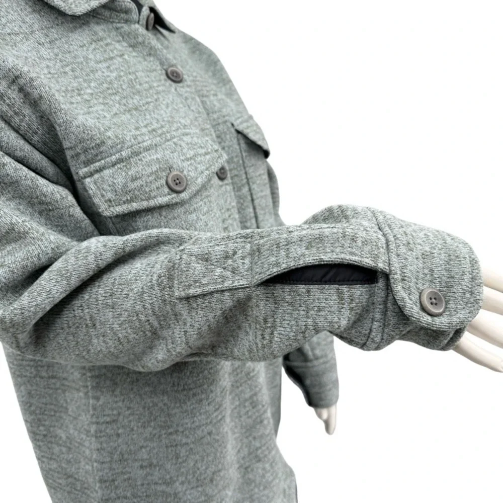 PRANA Medium Thermal Fleece Shacket Shirt Jacket Gorpcore‎ Utility Granola Girl